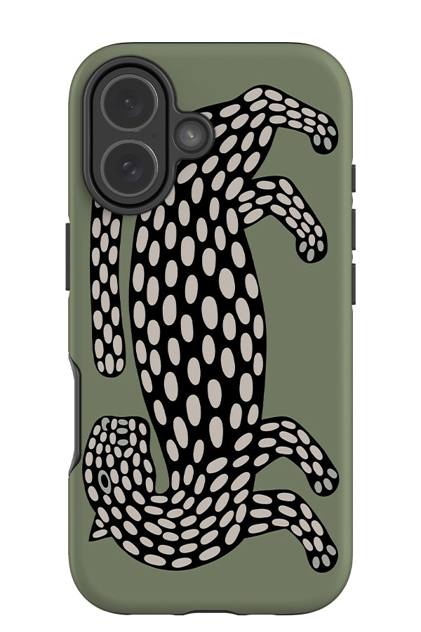 Abstract Leopard Tough Phone Case (Green) | Harper & Blake