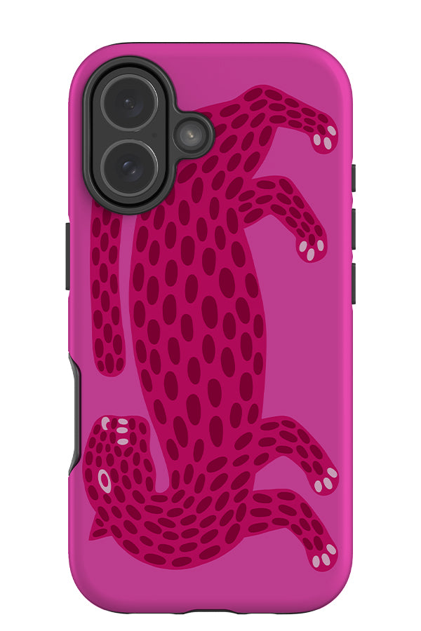 Abstract Leopard Tough Phone Case (Pink) | Harper & Blake