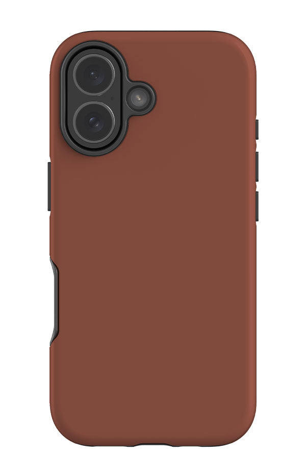 Still Tone Solid Colour Tough Phone Case (Clay Red) | Harper & Blake
