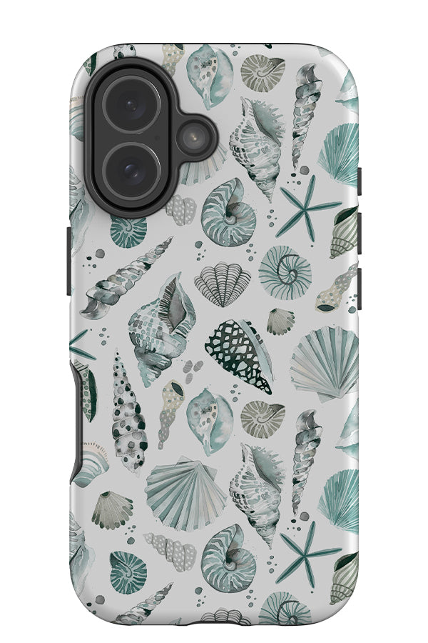 Coastal Sea Shells Ocean By Ninola Design Tough Phone Case (Blue) | Harper & Blake