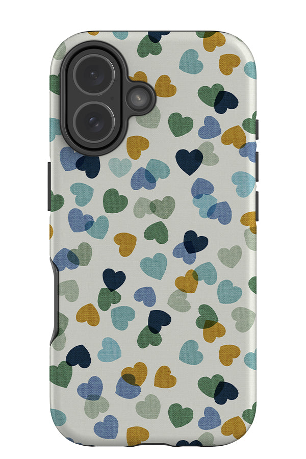 Heart Confetti By Cecilia Mok Tough Phone Case (Marine) | Harper & Blake