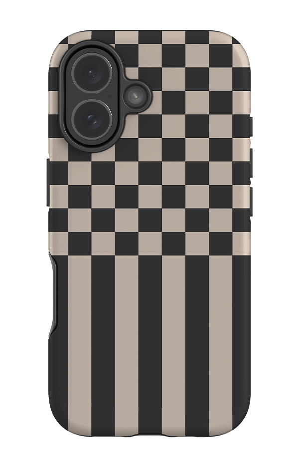 Hybrid Check Tough Phone Case (Black) | Harper & Blake