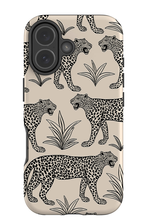 Leopard Scatter Tough Phone Case (Black & White) | Harper & Blake