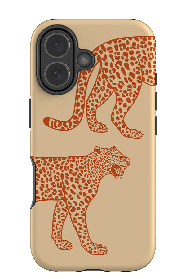 Leopard Placement Tough Phone Case (Burnt Orange) | Harper & Blake