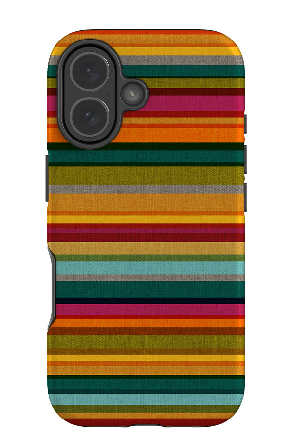 Mid Century Kaleidoscope Stripes By Cecilia Mok Tough Phone Case (Retro) | Harper & Blake