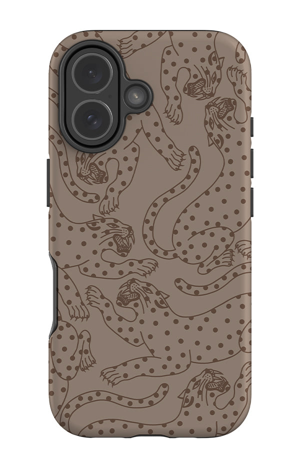 Spotty Leopard Scatter Tough Phone Case (Browns) | Harper & Blake
