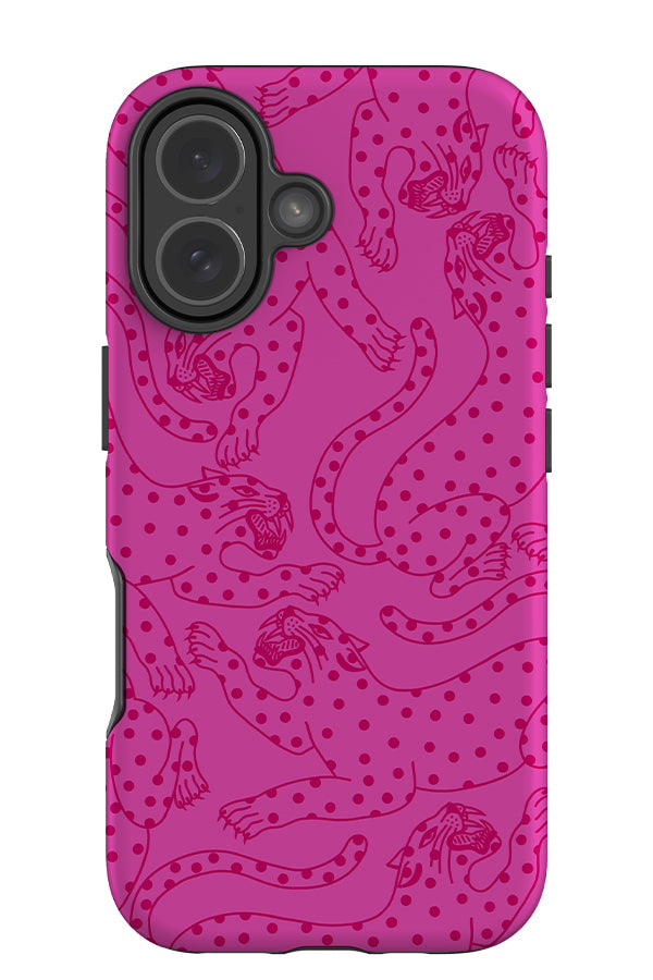 Spotty Leopard Scatter Tough Phone Case (Pink) | Harper & Blake