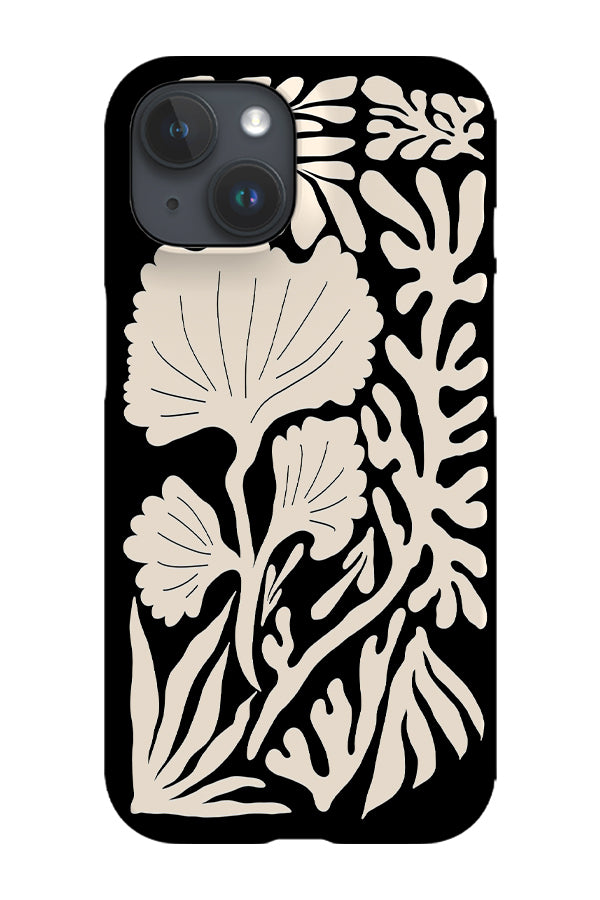 Abstract Coral Reef Phone Case (Black)