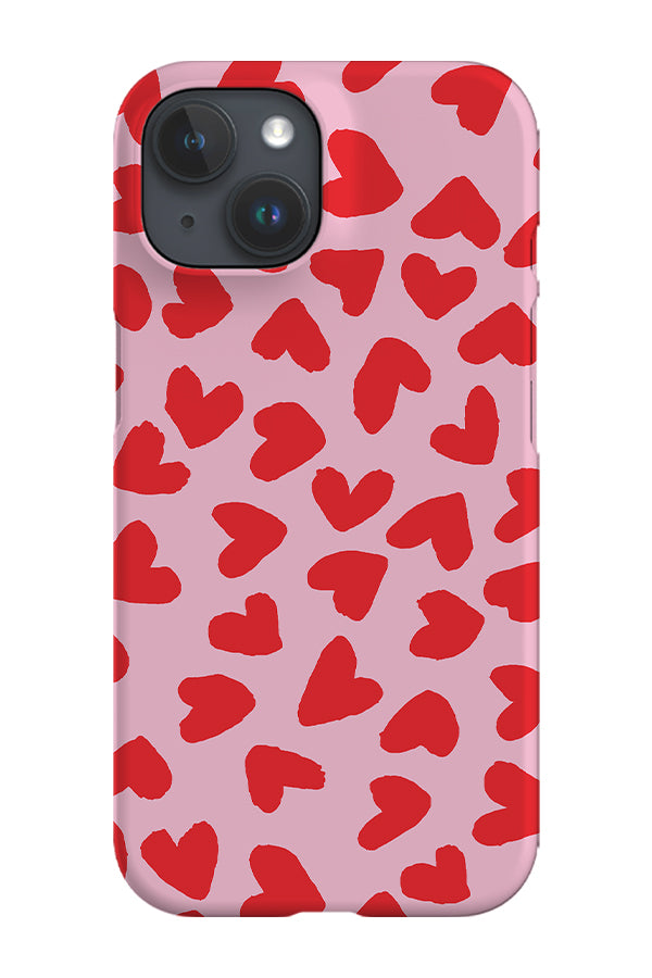 Big Hearts Phone Case (Pink & Red) | Harper & Blake