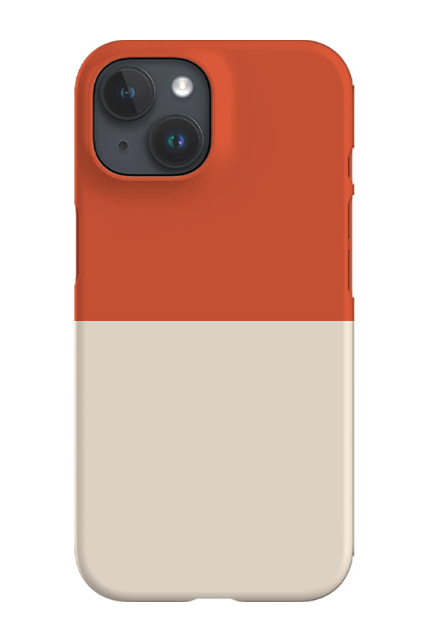 Colour Block Horizontal Phone Case (Sand Orange)