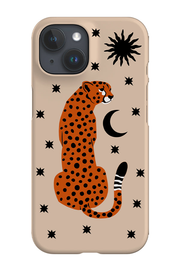 Cheetah Star Moon Sun Phone Case (Beige) | Harper & Blake