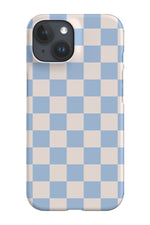 Check Pattern Phone Case (Blue White)