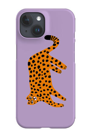 Cheetah Pose Phone Case (Lilac) | Harper & Blake