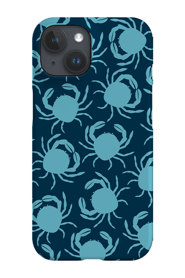 Crab Scatter Phone Case (Blue) | Harper & Blake