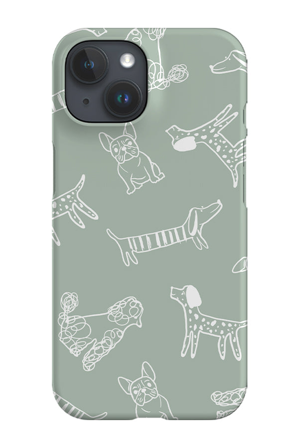 Dogs Pattern Phone Case (Mint) | Harper & Blake