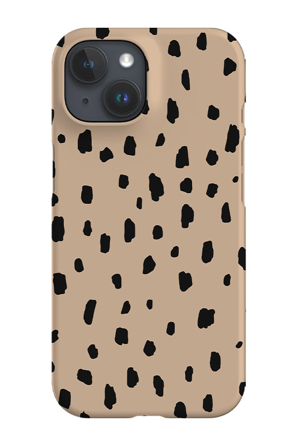 Animal Dots Print Phone Case (Beige)