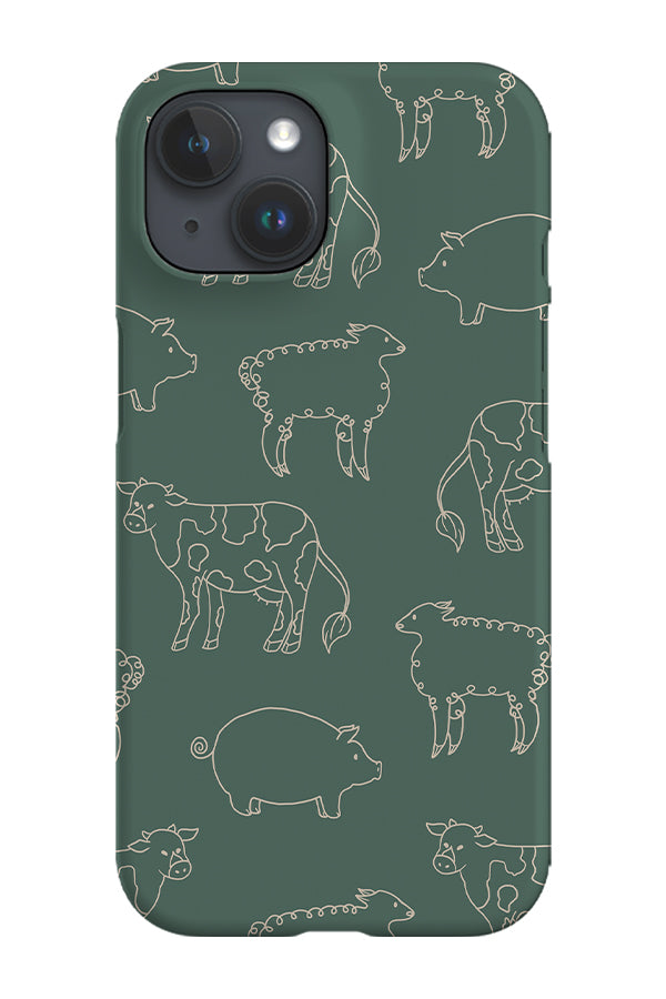 Farm Animals Phone Case (Green)