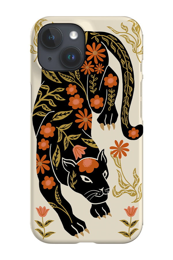 Floral Panther Phone Case (Neutral) | Harper & Blake