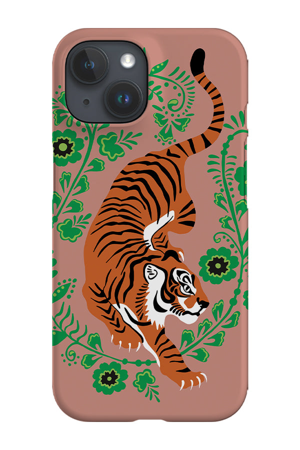 Floral Tiger Phone Case (Dusty Pink) | Harper & Blake