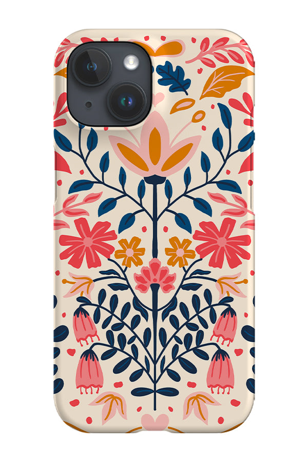 Scandinavian Folk Flowers Phone Case (Pink) | Harper & Blake