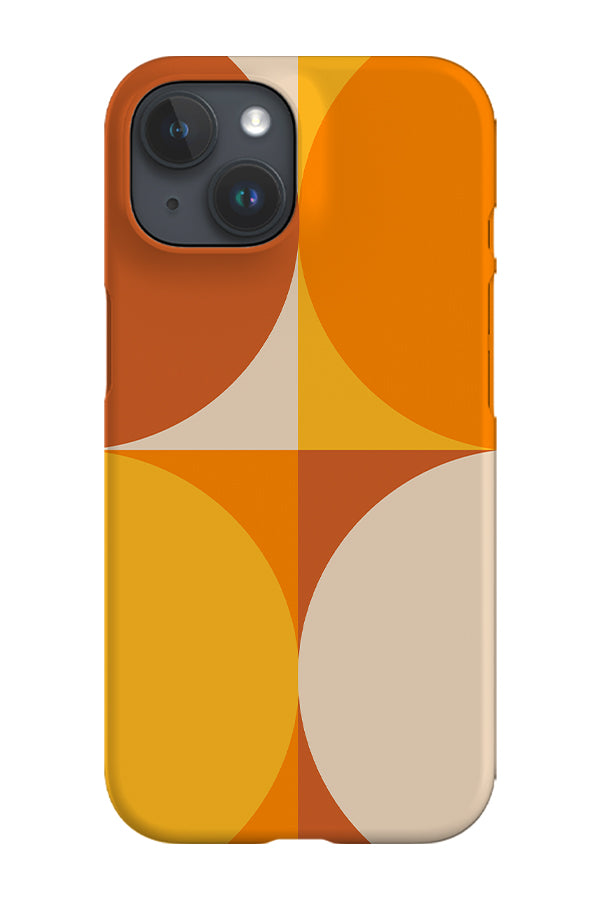Geometric Tiles Phone Case (Yellow Orange)