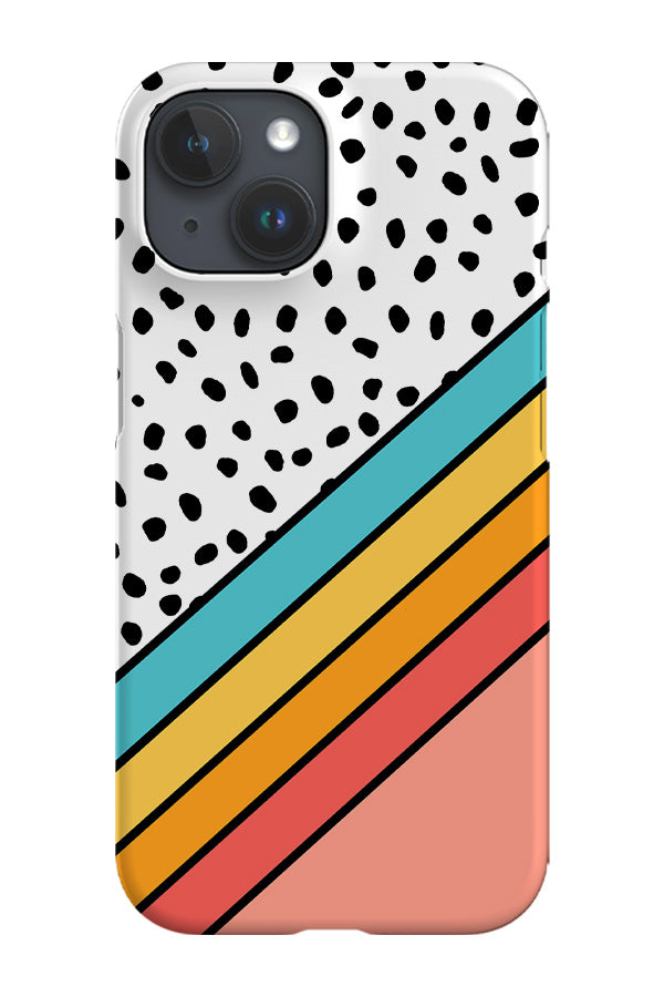 Geometric Rainbow Phone Case (Coral)