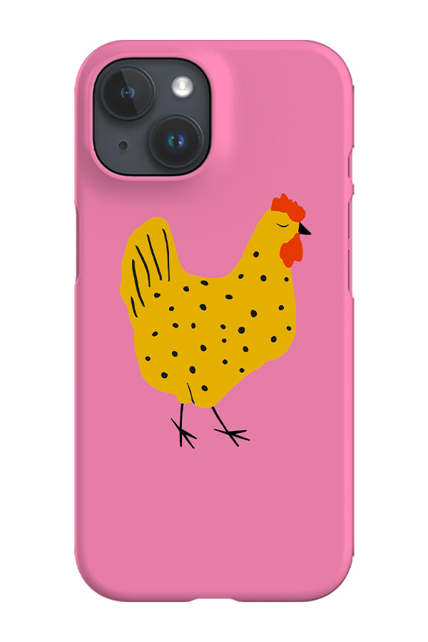 Bold Graphic Chicken Phone Case (Pink)