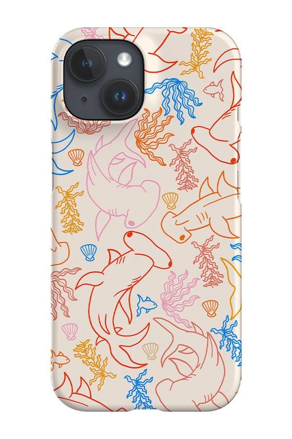 Hammerhead Shark Coral Reef Phone Case (Bright Multicolour) | Harper & Blake