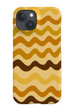 Horizontal Wave Phone Case (Mustard Yellow)