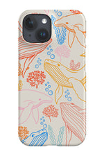 Humpback Whale Coral Reef Phone Case (Bright)