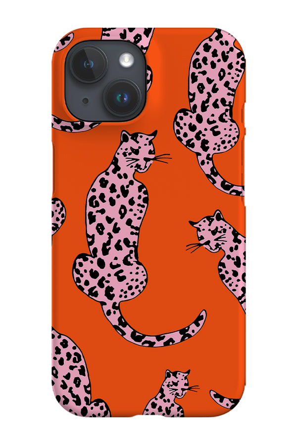 Leopard Animal Phone Case (Orange Pink) | Harper & Blake