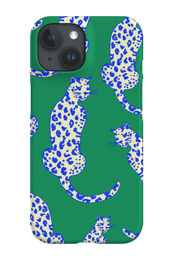 Leopard Animal Phone Case (Bright Green) | Harper & Blake