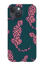 Leopard Animal Phone Case (Green Pink)