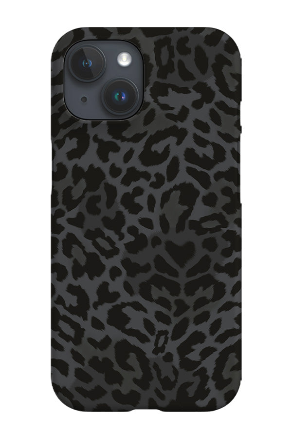 Leopard Print Phone Case (Dark Grey)