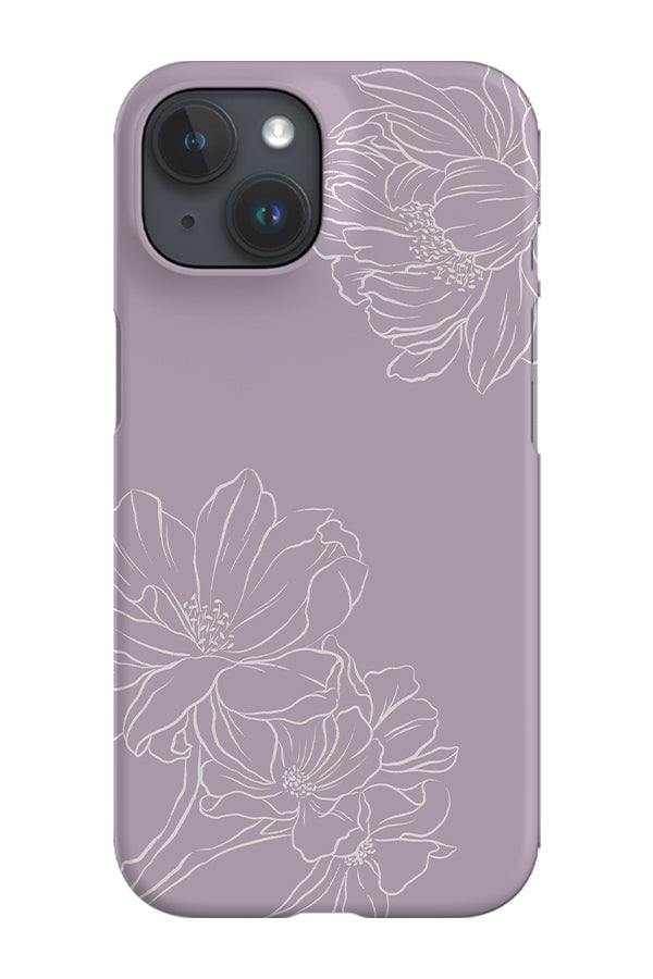 Classic Botanicals Peonies Phone Case (Lilac White) | Harper & Blake