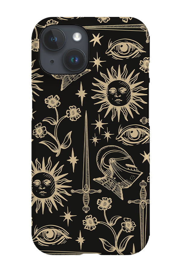 Medieval Mix Scatter Phone Case (Black)