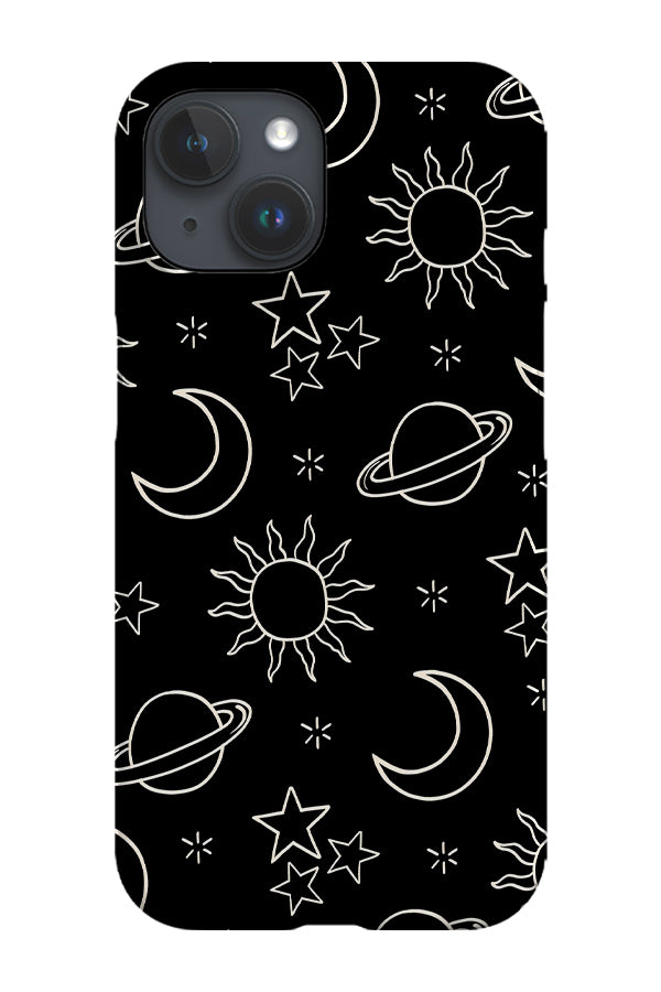 Minimalist Space Scatter Phone Case (Black) | Harper & Blake