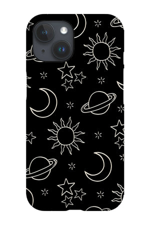 Minimalist Space Scatter Phone Case (Black) | Harper & Blake