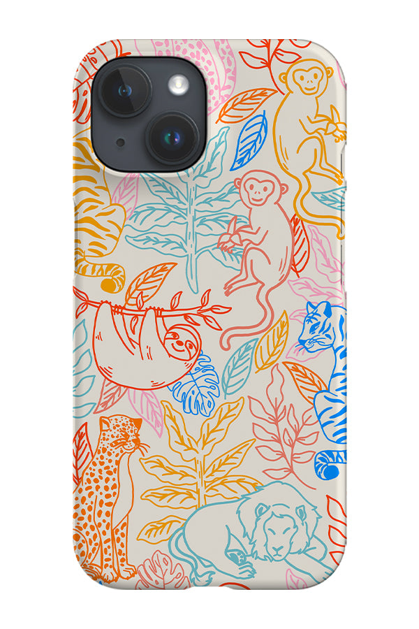 Mixed Animal Jungle Phone Case (Bright) | Harper & Blake