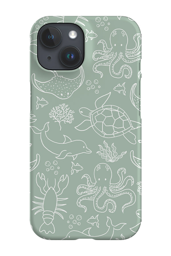 Ocean Animals Phone Case (Mint) | Harper & Blake