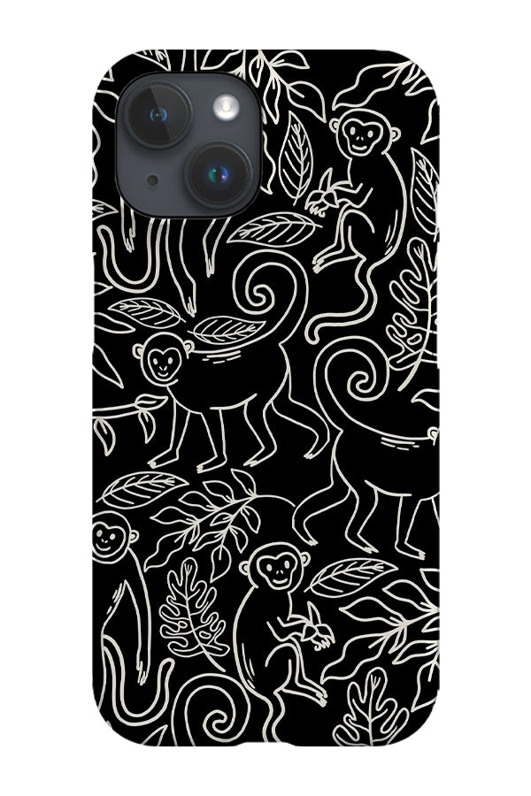 Monkey Busy Jungle Phone Case (Black) | Harper & Blake