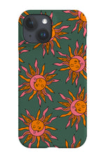 Moon and Sun Scatter Phone Case (Green)