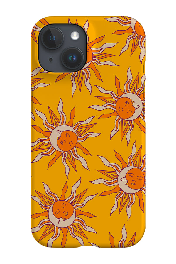 Moon and Sun Scatter Phone Case (Yellow) | Harper & Blake