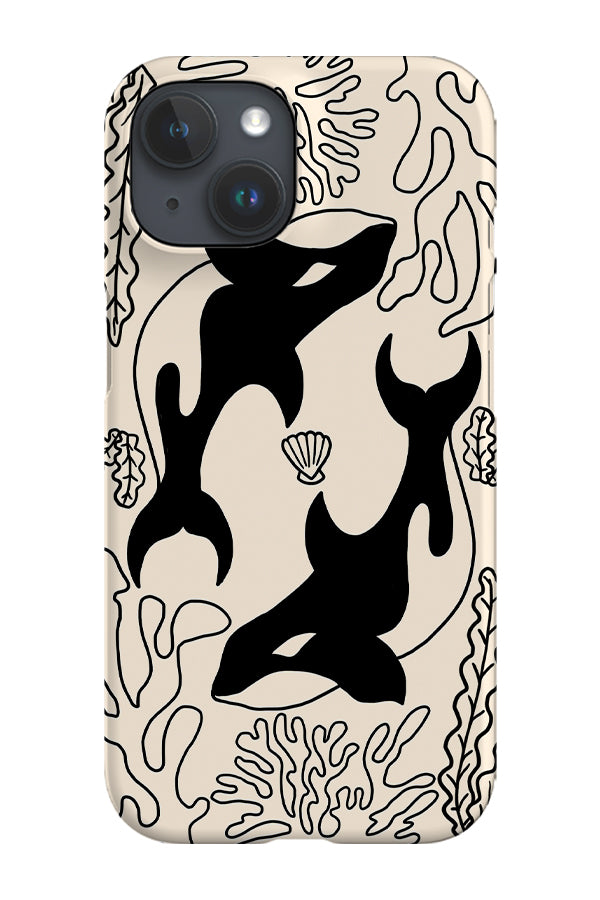 Two Orca Phone Case (Cream) | Harper & Blake