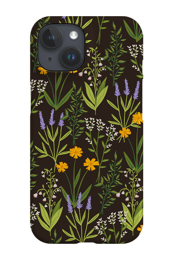 Overlapping Wildflowers Phone Case (Black) | Harper & Blake