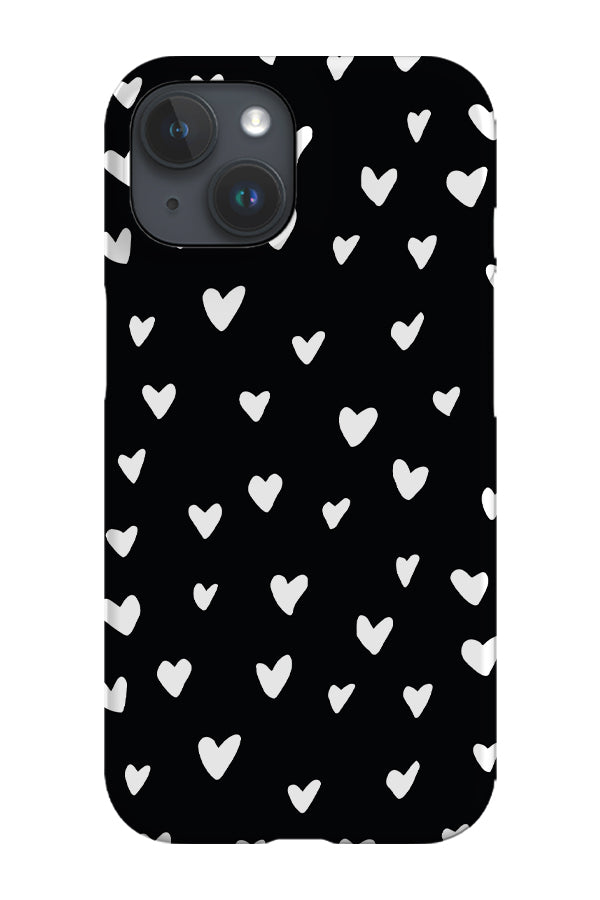 Hearts Phone Case (Black) | Harper & Blake