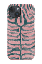 Tiger Soft Fur Print Phone Case (Pink)