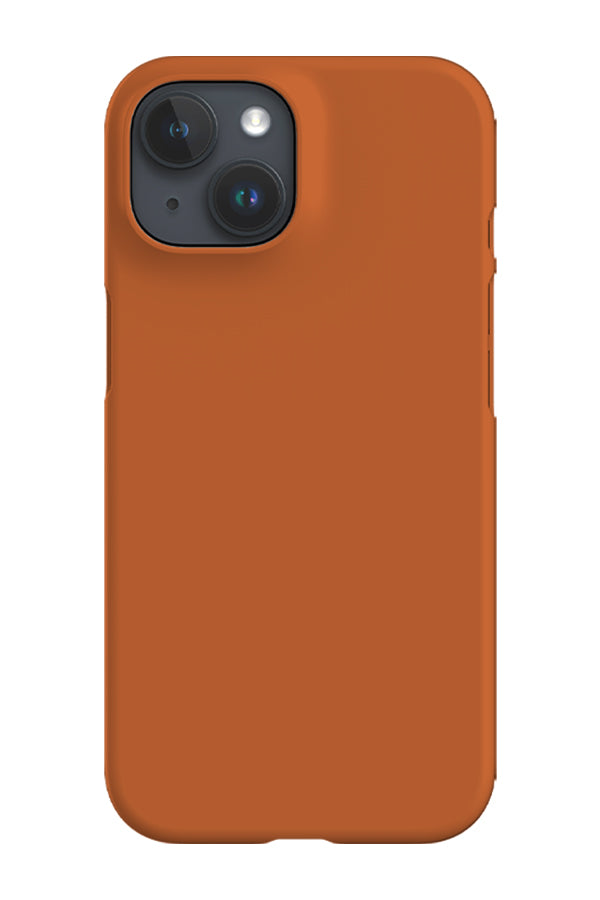 Burnt Orange Plain Block Colour Phone Case | Harper & Blake