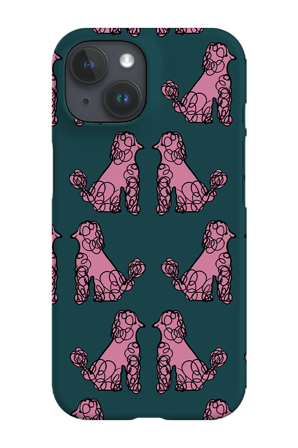 Poodle Dog Phone Case (Teal) | Harper & Blake