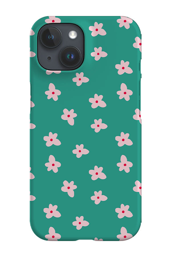 Retro Daisy Phone Case (Green) | Harper & Blake